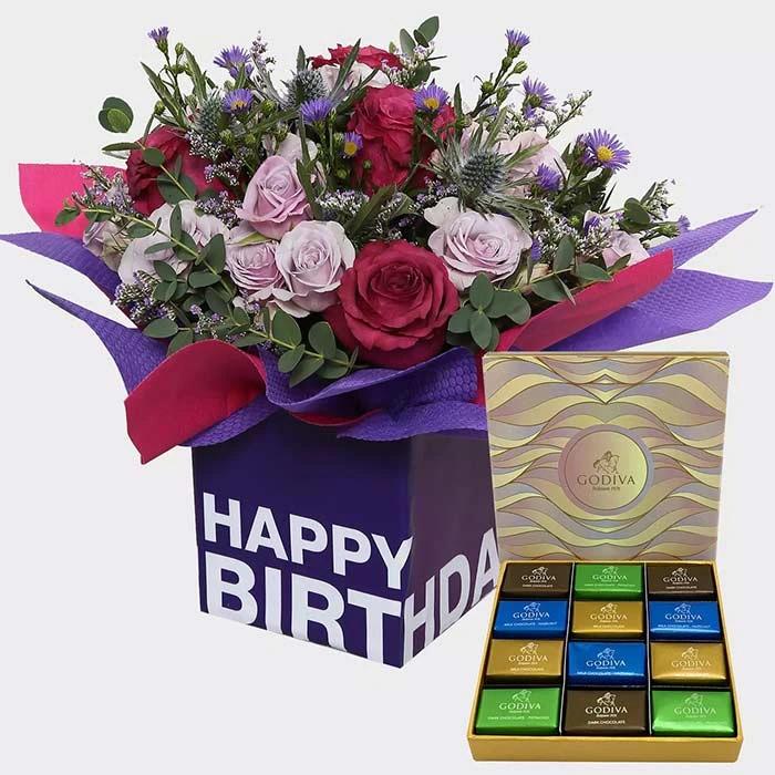 Birthday Wishes Flowers N Godiva Naps