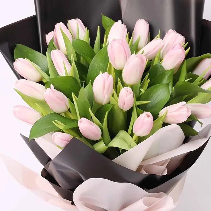 Dark Beauty 25 Tulips Bouquet