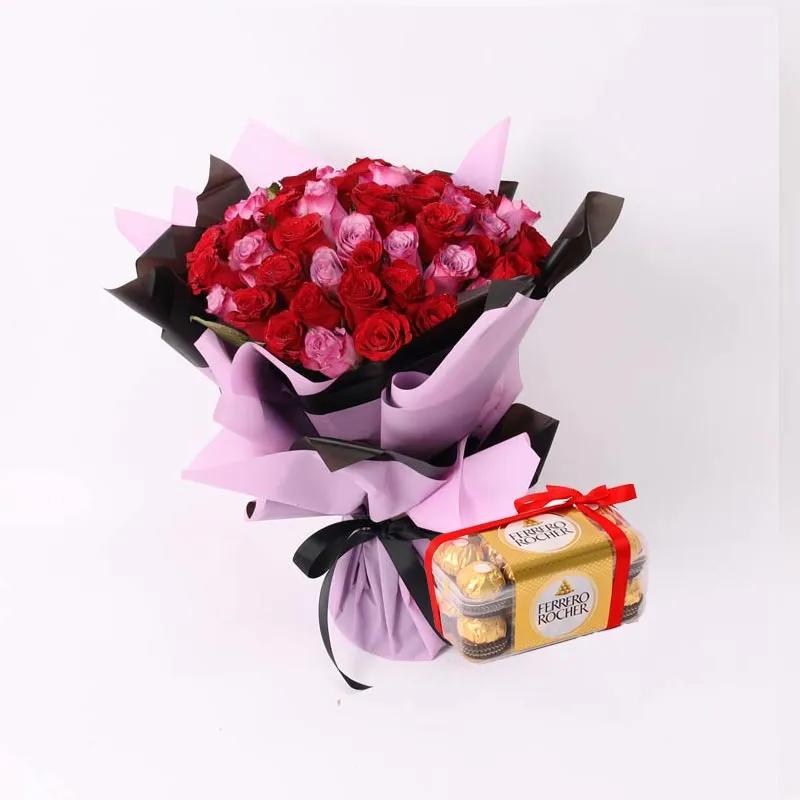 For My Queen Bouquet and Ferrero Rocher 200gm