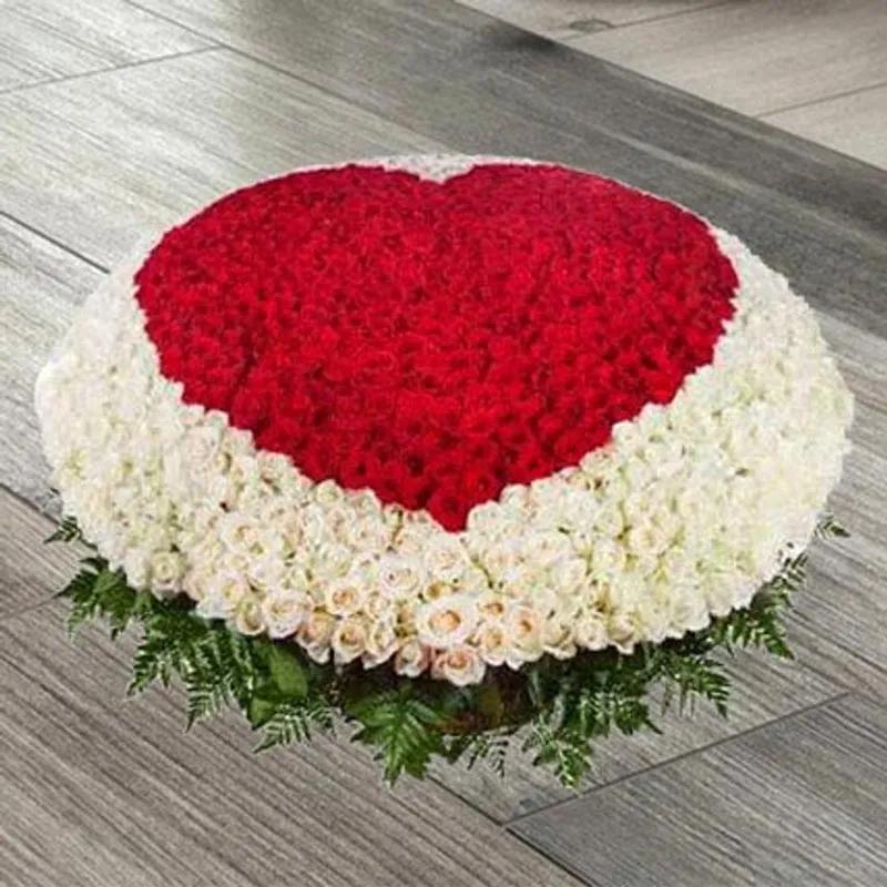 Grand Heart 601 Roses Basket 