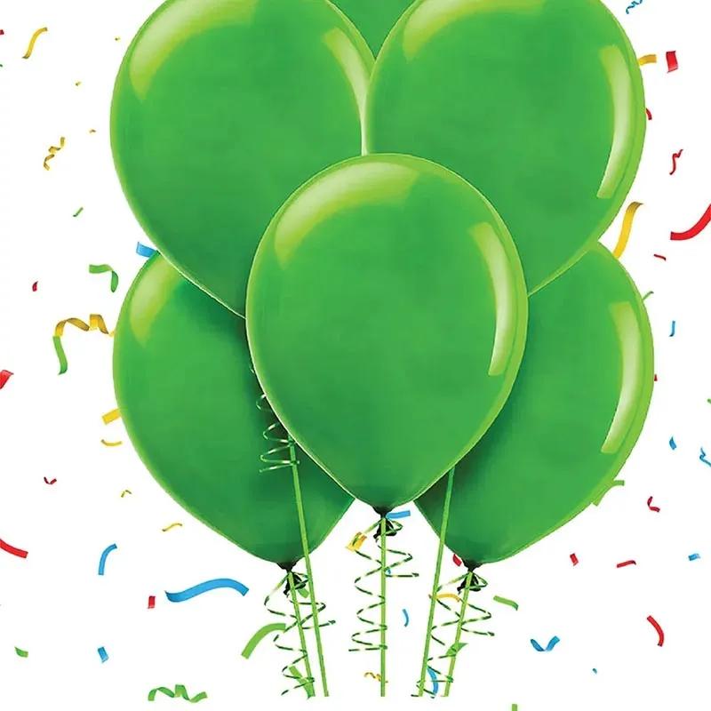 Green Helium Balloons 10 Pcs