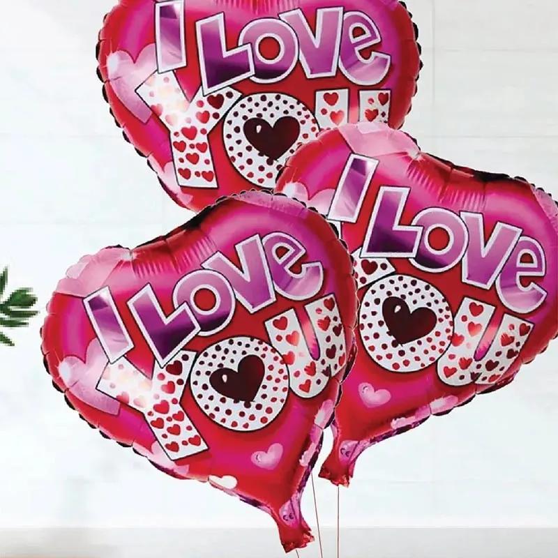 I Love You Helium Balloons 3 Pcs