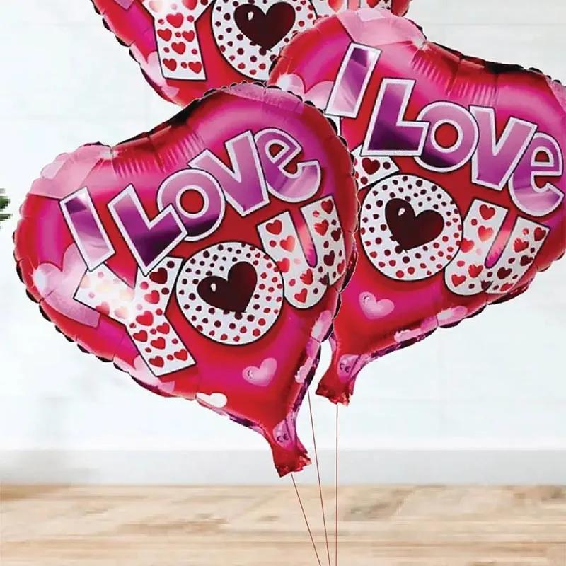 I Love You Helium Balloons 3 Pcs