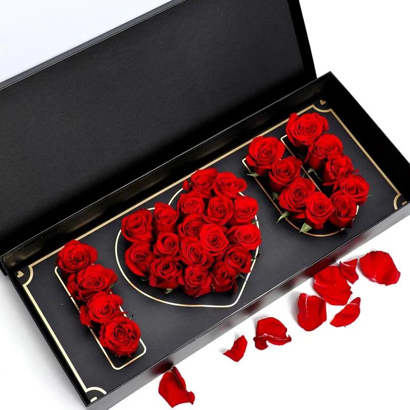 I Love You Red Roses Black Box