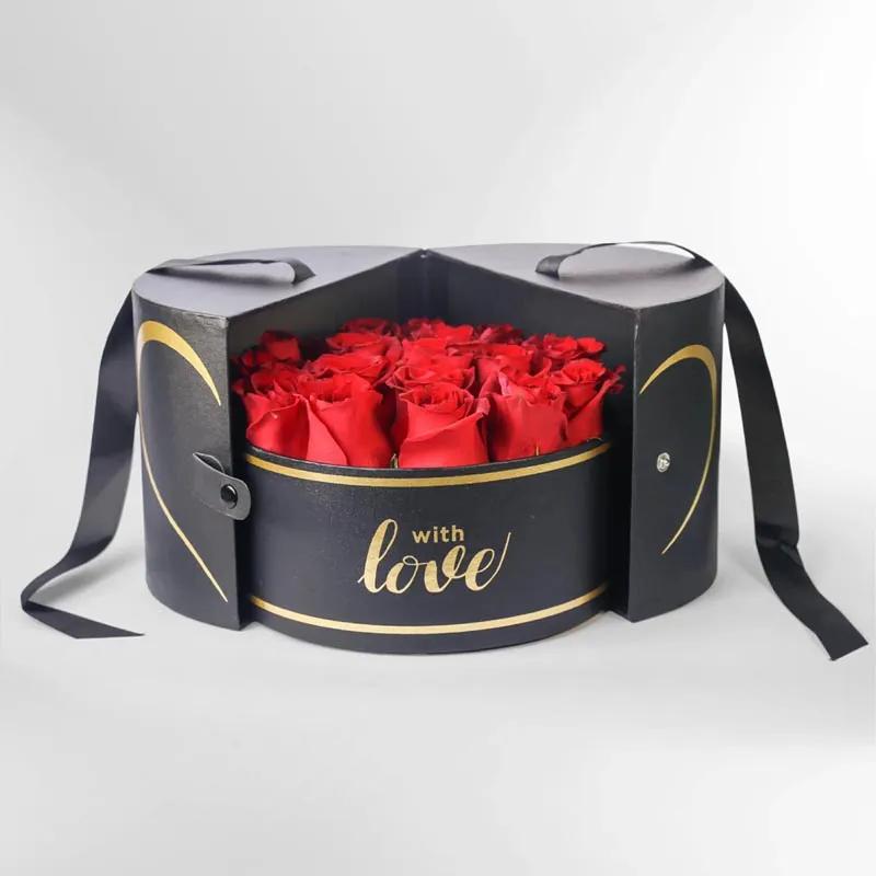 Luxurious Red Roses in Box