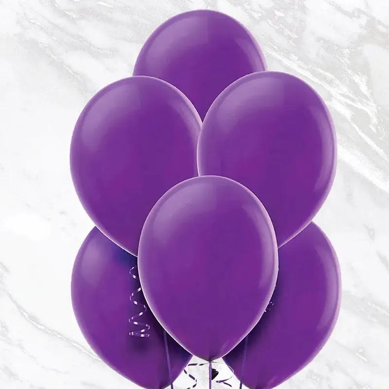 Purple Helium Balloons 10 Pcs