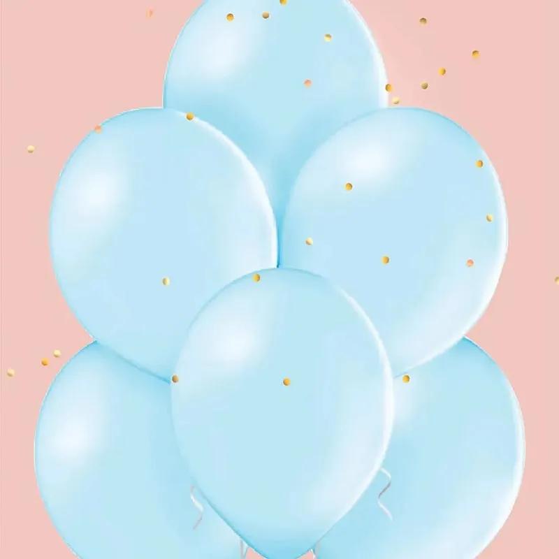 Sky Blue Helium Balloons 10 Pcs