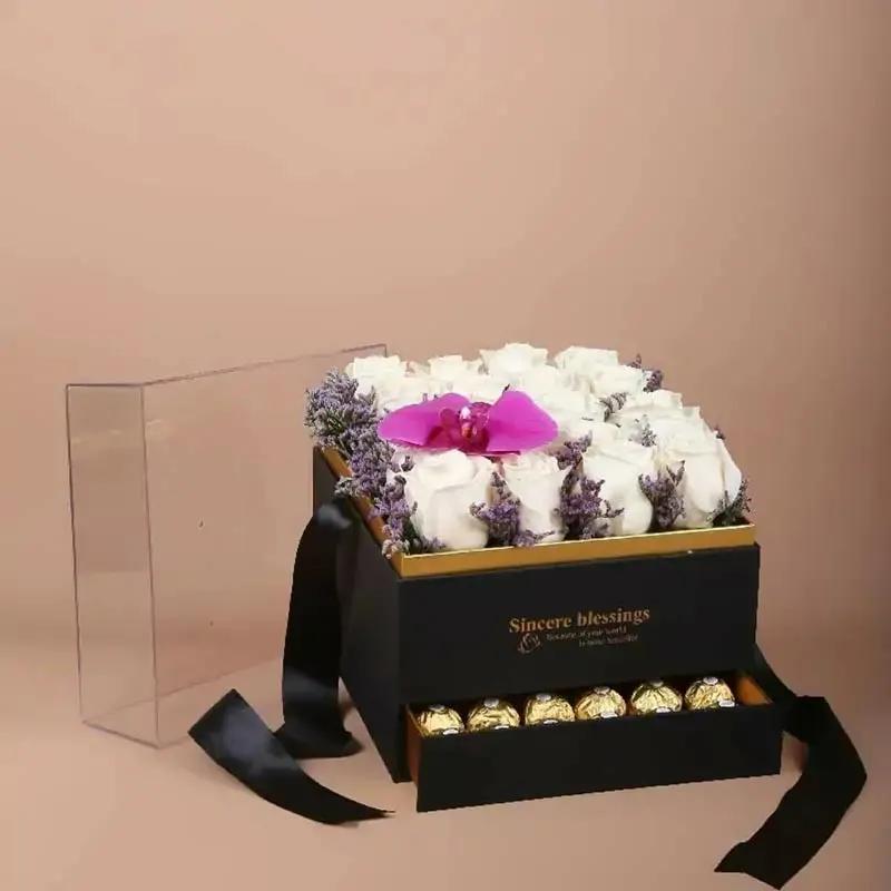 Snow White Roses Arrangement