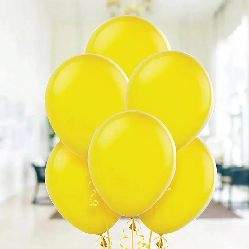 Yellow Helium Balloons 10 Pcs